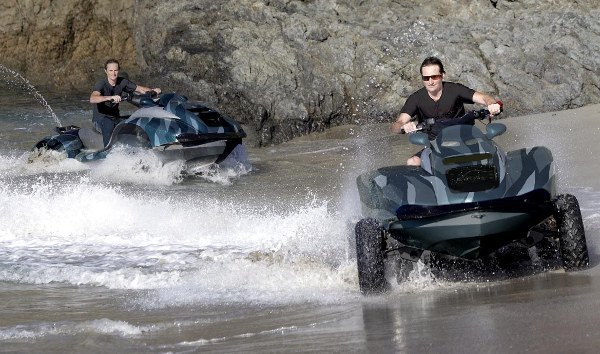 The Gibbs Quadski is an amphibious ATV...or maybe a JetSki with four wheels? Gibbs Quadski amphibious ATV