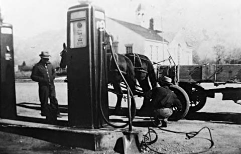 Old gas station