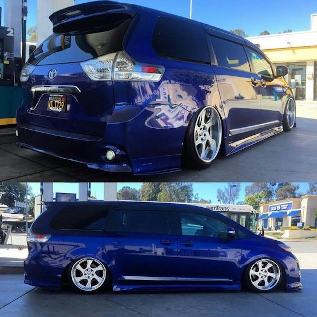 Stanced blue sienna