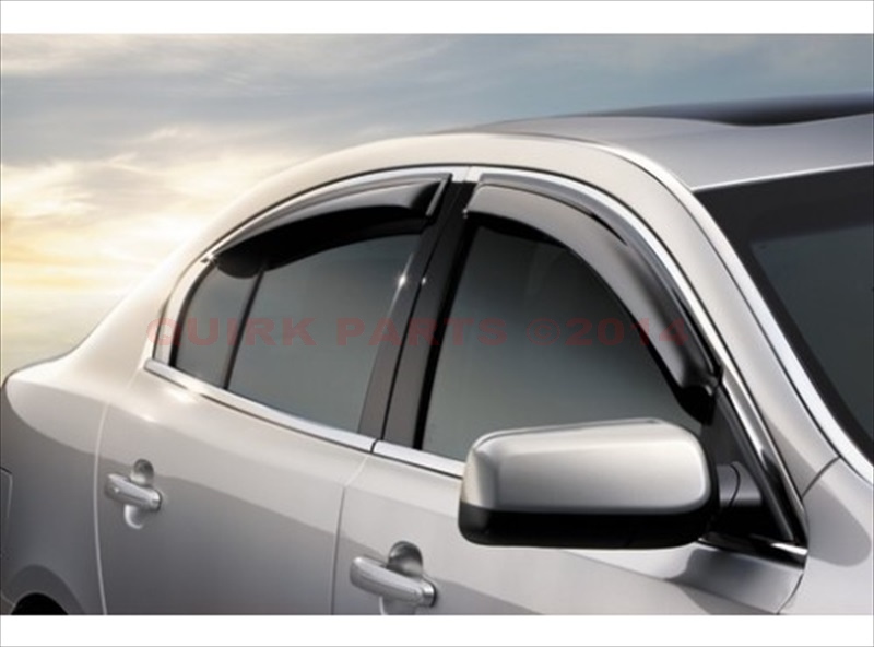 20122015 Lincoln MKS Side Window Deflectors Rain Guards 4 Piece Set