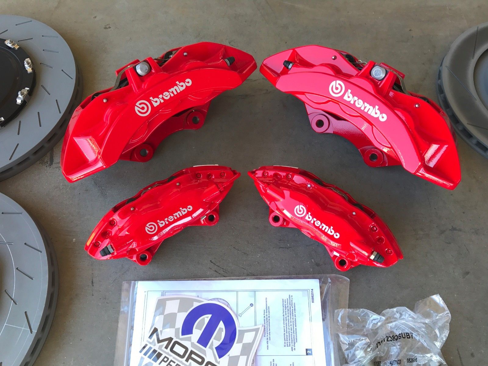 Hellcat Brake Package For Srt Vehicle Mopar (77072382) Steve White