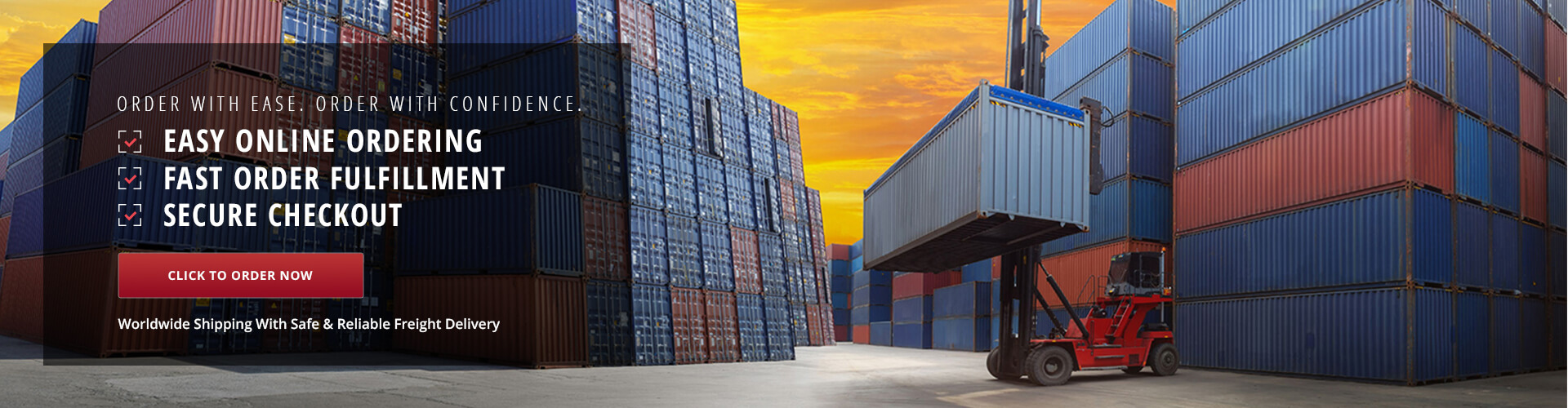 Easy online ordering. Fast fulfillment. Secure checkout.