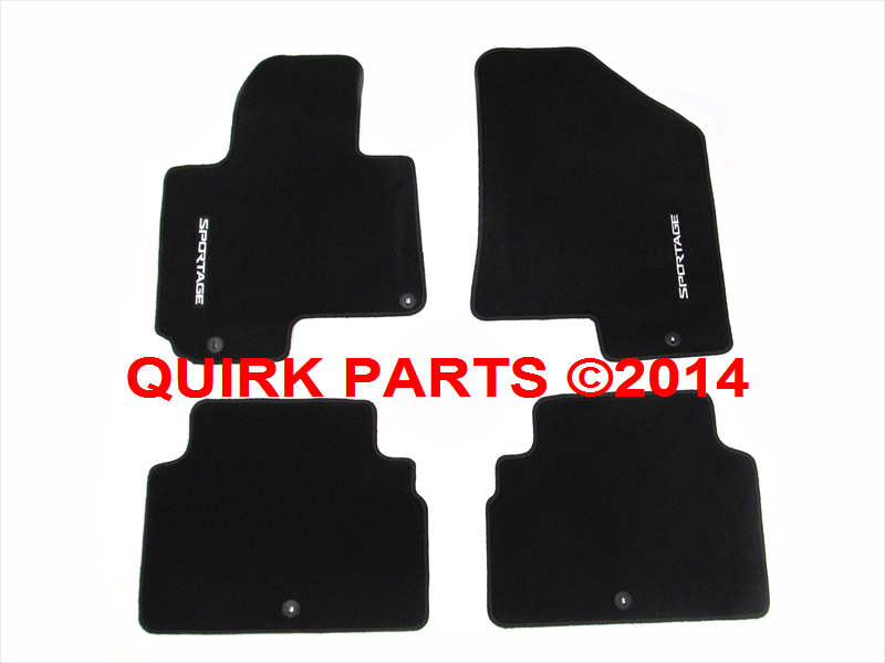 20132014 Kia Sportage Front/Rear Black Carpet Floor Mats OEM NEW 3WF14
