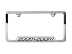 License Plate Frame W/ Zoom-Zoom Logo License Plate Frame W/ Zoom-Zoom Logo