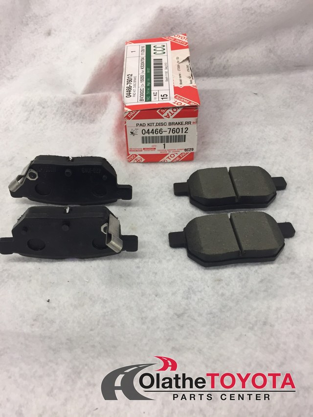 PRIUS REAR Brake Pads 2010-2011 OEM genuine Toyota 04466-76012